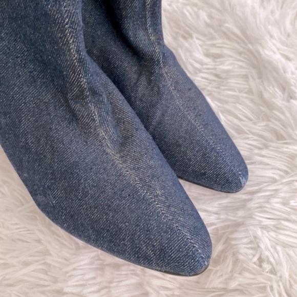 Super cute above ankle denim fold over boots - Picture 7 of 8